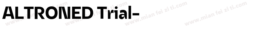 ALTRONED Trial字体转换